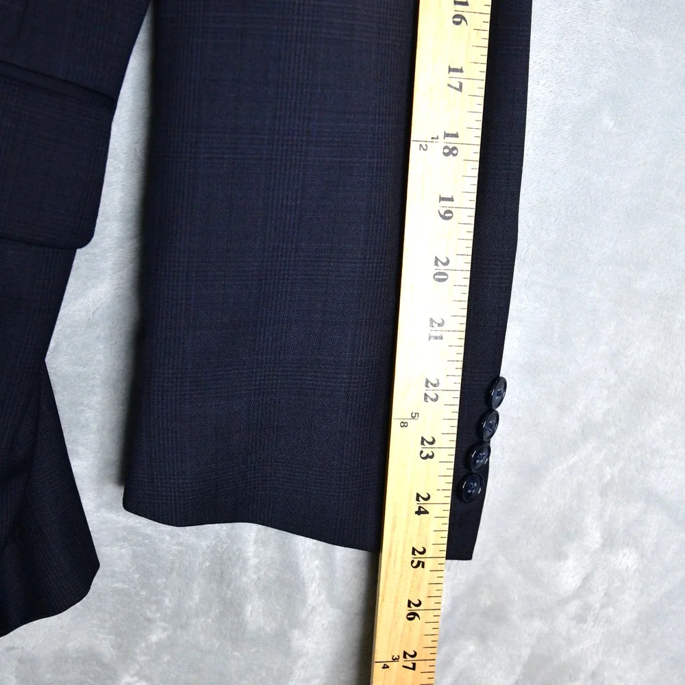 JoS. A. Bank Blazer Men's 39R Blue Check Jacket Sport Coat